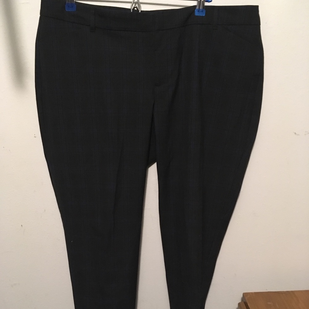 Gap plaid slim cropped pant